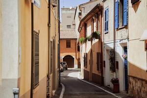 ruas do a italiano cidade do Rimini foto