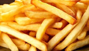 ai gerado francês fritas estão uma ótimo fonte do proteína foto