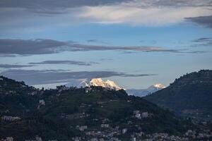 montanha Visão a partir de Katmandu foto