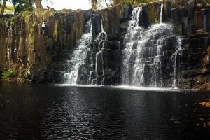 Rochester cai em a ilha do maurício.cachoeira dentro a selva do a tropical ilha do Maurícia foto