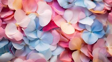 ai gerado floral pétala confete abstrato textura fundo altamente detalhado foto