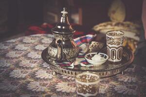 marroquino chá copos foto