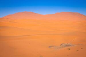 dunas de areia no deserto do saara, merzouga, marrocos foto