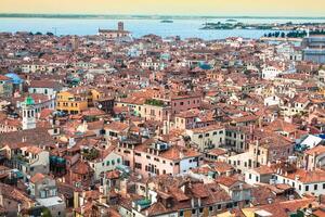 Veneza paisagem urbana - Visão a partir de campanário di san marco. unesco mundo herança local. foto