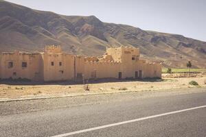 Vila dentro a ouarzazate, Marrocos, África foto