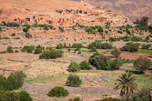 Vila dentro a ouarzazate, Marrocos, África foto