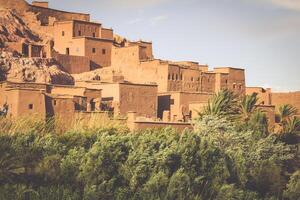 Visão do ai benhaddou casbá, ai ben Haddou, ouarzazate, Marrocos foto