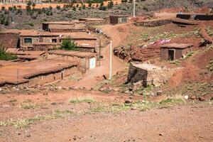 berbere Vila dentro Atlas montanhas, Marrocos foto