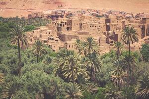 tinerhir Vila perto georges todra às Marrocos foto
