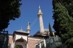 emir sultão mesquita dentro bursa, turquiye foto