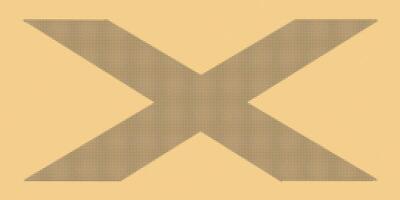 x meio-tom estético pêssego fundo, Preto pontilhado x modelo, minimalista bandeira com cópia de espaço área foto