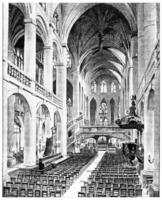 interior Visão do saint-etienne du mês, vintage gravação. foto