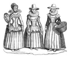 1655 trajes, vintage gravação. foto