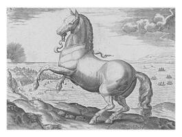 cavalo a partir de Espanha, vintage ilustração. foto