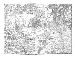 mapa do a província do Antuérpia, vintage ilustração. foto