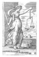 justiça, cornelis massa, c. 1543 - c. 1544 foto