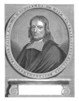 portret furgão ludolfus de com, brim Minette, depois de Bernardo vaillante, 1709 - 1726 foto