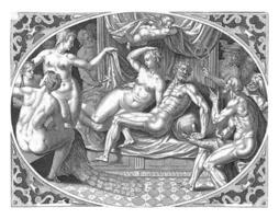 Vênus e Marte apanhado dentro adultério, jan colaert ii, depois de Philips gale, 1576 - 1628 foto