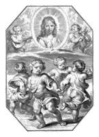 Cristo e dançando crianças foto