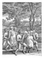 dois epilépticos e seus companheiros em seus caminho para molenbeek, hendrick hondius eu, depois de pieter bruegel eu, 1642 foto