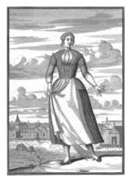 pescadora a partir de a ilha do marcar, pieter furgão cova berge, 1669 foto