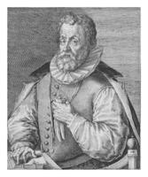 retrato do carolus furgão Utenhoven, crispijn furgão de passe eu, 1595 foto