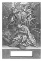 nascimento do Cristo., Philips gale, depois de jan furgão der rua, 1547 - 1612 foto
