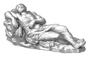 escultura do uma dormindo mulher foto
