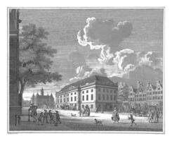 Visão do a Novo Amsterdã Schowburg em Leidseplein, cornelis bogerts, depois de Henrique keun, 1774 foto