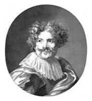 retrato do pintor simon de vocês, anônimo, depois de Paulus Pôncio, depois de Anthony furgão idiota, 1688 - 1698 foto