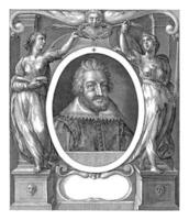 retrato do Maurício furgão hessen-kassel, às a era do 44, crispijn furgão de passe eu, 1616 foto