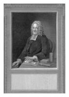 retrato do jacobus willemsen, reinier vinkeles eu, depois de brim apelius, 1774 foto