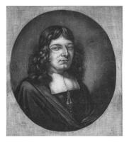 retrato do Adriano Wesel, sempre furgão sueca, 1686 - 1710 foto