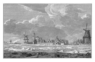 Kruiend ijs voor Gorinchem prato 1, 1799 foto