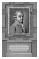 retrato do francisco Gualterus bloco, reinier vinkeles eu, 1786 - 1809 foto