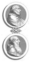 dois medalhas com retratos do bispo girolamo Vielmi e dominicano sixtus medicamentos foto