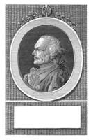 retrato do brim andre furgão der Mersch, jf de la rua, 1790 foto