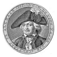 retrato do cw de ansioso, Abraão jacobsz. hulk, 1787 foto