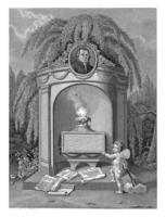 monumento para Martinho Stuart, punhal vagabundo, depois de haatje Pedro oosterhuis, dentro ou depois de 1826 foto