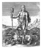 Hércules, hierônimo wierix atribuído para, depois de crispijn furgão cova Broeck, 1578 foto