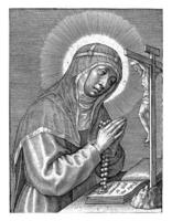 santo Brigita do Suécia, hierônimo wierix, 1563 - antes 1619 foto