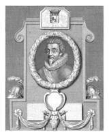 retrato do francois de bom, duque do Lesdiguieres, johannes valdor ii, 1649 foto