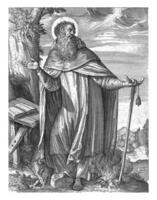 santo Antônio, só nós sadeler possivelmente, depois de odoardo fialetti, 1600 - 1620 foto