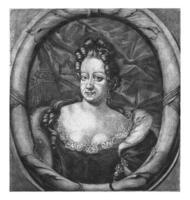 retrato do Frederikke Amália, pieter furgão cova berge, 1694 - 1737 foto