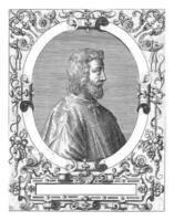 retrato do Giovanni pico della mirandola, johann teodor de briy, depois de brim jacques boissard, c. 1597 - c. 1599 foto