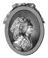 retrato do Madalena constante realmente, jan gerard Waldorp, antes 1789 foto
