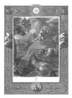 mercúrio mata argus, Bernardo picart oficina de, 1733 foto