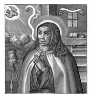 santo Teresa do Ávila, hierônimo wierix, 1582 - 1619 foto