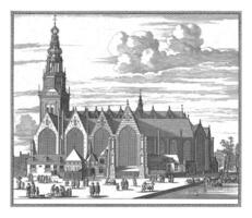 Visão do a velho Igreja dentro Amsterdã, pieter hendricksz. merda, 1662 foto