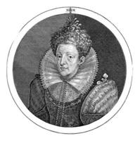 retrato do Antonieta do Lorena, crispijn furgão de passe eu, 1599 foto